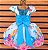 Vestido Temático Super Luxo Alice Pérolas - Imagem 2