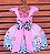 Vestido Temático Super Luxo Fazendinha Vaquinha - Imagem 2
