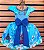 Vestido Temático Super Luxo Frozen Elsa e Ana Pérolas - Imagem 2