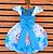 Vestido Temático Super Luxo Frozen Elsa Pérolas - Imagem 2