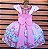 Vestido Temático Super Luxo Gata Marie - Imagem 2