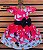 Vestido Temático Super Luxo Minnie Vermelha - Imagem 5