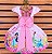 Vestido Temático Super Luxo Princesas Pérolas - Imagem 2