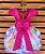 Vestido Temático Super Luxo Ursinhos Carinhosos - Imagem 2