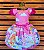 Vestido Temático Super Luxo Ursinhos Carinhosos - Imagem 5