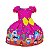 Vestido Festa Junina São João Quadrilha Caipira Xadrez Bandeirinha Pink - Imagem 1