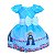 Vestido Temático Super Luxo Religioso Nossa Senhora Aparecida Azul - Imagem 1