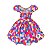 Vestido Festa Junina São João Quadrilha Caipira Xadrez Colorido - Imagem 2