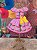 Vestido Festa Junina São João Quadrilha Caipira Xadrez Rosa Laço Amarelo - Imagem 4