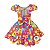 Vestido Festa Junina São João Quadrilha Caipira Xadrez Colorido Floral - Imagem 2