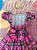 Vestido Festa Junina São João Quadrilha Caipira Xadrez Rosa e Preto - Imagem 9