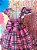 Vestido Festa Junina São João Quadrilha Caipira Xadrez Rosa e Preto - Imagem 10