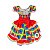 Vestido Festa Junina São João Quadrilha Caipira Xadrez Vermelho - Imagem 2