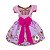 Vestido Ursinha Princesa Rosa Temático Infantil Festa Laço - Imagem 2