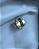 Anel de Prata 950 Inlay de Amazonita - Imagem 1