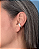 Ear Cuff - brinco de cartilagem de Prata Pura Fio Cruzado - Imagem 1