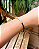 Pulseira de Prata 950 e Couro com fecho lagostinha - Imagem 3