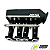 COLETOR SINGLEPLENUM VW AP 8V FLUXO CRUZADO BORBOLETA P/ FRENTE 8 BICOS - PRETO TEXTURIZADO - Imagem 1