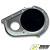 TAMPA FRONTAL COMANDO OPALA BILLET - ANODIZADO PRETO E PRATA - Imagem 6
