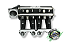 COLETOR DUALPLENUM VW AP 8V UNILATERAL BORBOLETA PARA FRENTE 8 BICOS -PRETO TEXTURIZADO - Imagem 1