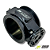 CORPO DE BORBOLETA NESIPOWER 70MM V-BAND - PRETO - Imagem 2