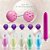 Kit Pompoarismo Completo Bolas Ben Wa Cones Pompoar Colar Tailandês Personal Vibrador 17cm - Imagem 1