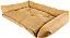 Colchonete caminha pet luxo para sofá, com zipper, cor bege - Imagem 4