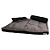 Colchonete Futon com Pillow Top Preto com Cinza - Imagem 3