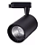 SPOT PRETO 10W 3000K PARA TRILHO ELETRIFICADO GALAXY - Imagem 1