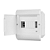 QUADRO EMBUTIR STECK OURO BOX 08 DISJ DIN BCO - Imagem 3