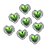 Pins / Botons Para Crocs Kit Corações Brilhantes - Imagem 4