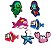 Pins / Botons para Crocs Kit Filme Luca Disney - Imagem 1