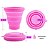Copo Retrátil de Silicone 200ml com tampa Copo dobrável - Imagem 1