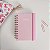 Caderno de anotações minizinho rosa - Imagem 1