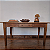 Mesa Rústica em Madeira com Gaveta e Pés Afunilados - 80x167cm (L x C) - Imagem 3
