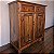 Gabinete Rústico em Madeira com Gavetas, MG - 123x53cm (L x P) - Imagem 5
