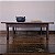Mesa de Centro Rústica Anos 60 em Madeira Escura - 70x117cm (L x C) - Imagem 1