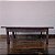 Mesa de Centro Rústica Anos 60 em Madeira Escura - 70x117cm (L x C) - Imagem 2