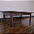 Mesa de Centro Rústica Anos 60 em Madeira Escura - 70x117cm (L x C) - Imagem 5