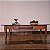 Mesa de Centro em Madeira com Gaveta, Séc. XX - 64x174cm (L x C) - Imagem 1
