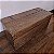 Baú Rústico Retangular em Madeira Maciça, Séc. XX - 107x46cm (L x P) - Imagem 2