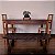 Mesa rústica de madeira, 4 lugares, séc. XX - 72x144cm (L x C) - Imagem 1