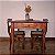 Mesa de Refeições Quadrada com Gaveta, Anos 70 - 88x88cm (L x C) - Imagem 1
