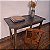 Mesa de Escritório Rústica em Madeira Maciça - 60x117cm (L x C) - Imagem 1