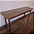 Mesa de Apoio Rústica Mineira em Madeira, Anos 1940 - 50x159cm (L x C) - Imagem 3