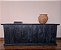 Balcão de Mercearia em Policromia Azul, Anos 50 - 81x208x52cm - Imagem 1