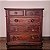 Cômoda Antiga Mineira 5 Gavetas, Década de 1940 - 97x53cm (L x P) - Imagem 2