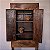 Armário Rústico 2 Portas em Madeira Maciça, Séc. XVIII - 82x34x185cm - Imagem 2