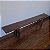 Banco Rústico de Madeira Escura, Anos 50 - 181x22x44cm - Imagem 2