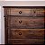 Cômoda com Gavetas em Relevo e Pés Torneados, Anos 50 - 116x58x109cm - Imagem 5